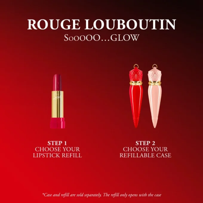 Rouge Louboutin Sooooo…Glow – Refillable Lipstick Case – Pink Rouge Louboutin Sooooo…Glow – Refillable Lipstick Case – Pink