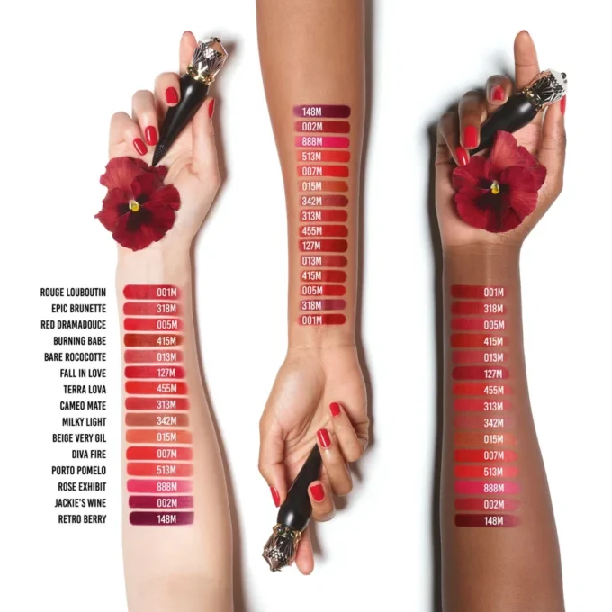 Rouge Louboutin Velvet Matte – Matte Lipstick – Rouge Louboutin 001M