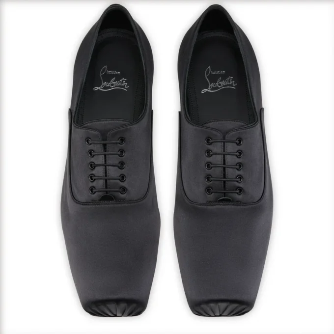 Ruben – Oxfords – Crepe Satin – Black – Men Ruben – Oxfords – Crepe Satin – Black – Men