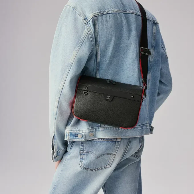 Ruisbuddy – Messenger Bag – Grained Calf Leather and Rubber – Black Ruisbuddy – Messenger Bag – Grained Calf Leather and Rubber – Black