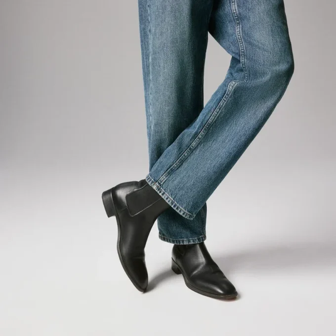 Samson – Boots – Smooth Calf Leather – Black – Men