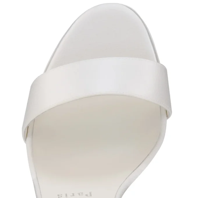 Sandale Du Desert – 100 Mm Strappy Sandals – Crepe Satin – Ivory – Women Sandale Du Desert – 100 Mm Strappy Sandals – Crepe Satin – Ivory – Women