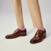 Sartok – Buckle Shoes – Patinated Calf Leather – Havane – Men Sartok – Buckle Shoes – Patinated Calf Leather – Havane – Men