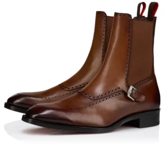 Sartosea – Boots – Patinated Calf Leather – Havane – Men
