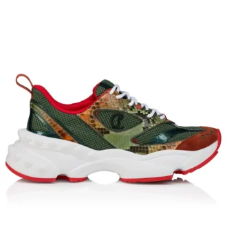 So Flo Python Dagrada – Running Sneakers – Gradient Python Leather and Veau Velours – Palio Haiiro – Men