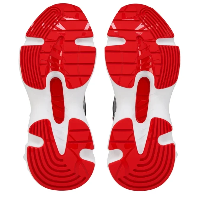 So Flo – Running Sneakers – Laminated Calf Leather – Silver – Men