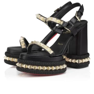 Superaclou – 130 Mm Sandals – Nappa Leather – Black – Women