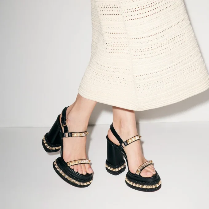 Superaclou – 130 Mm Sandals – Nappa Leather – Black – Women Superaclou – 130 Mm Sandals – Nappa Leather – Black – Women