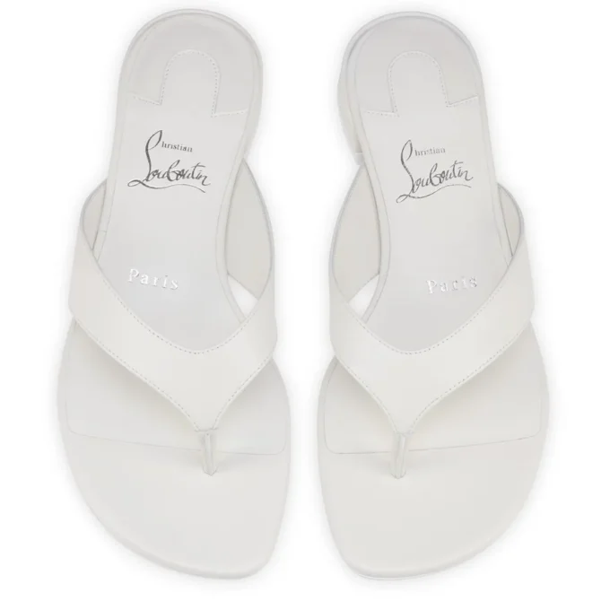 Sweet Janetonga – Thongs – Lamb Nappa Leather – Bianco – Women Sweet Janetonga – Thongs – Lamb Nappa Leather – Bianco – Women