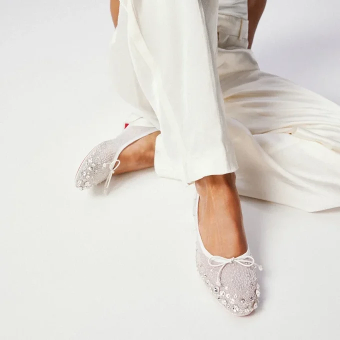 Sweetie Jane Sparkling – Ballerinas – Mesh and Strass – Bianco – Women Sweetie Jane Sparkling – Ballerinas – Mesh and Strass – Bianco – Women