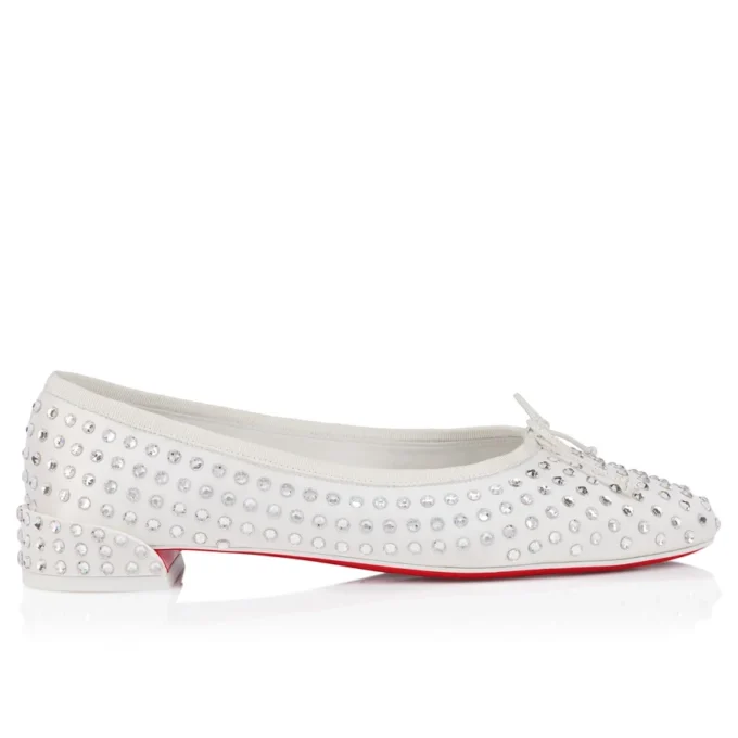 Sweetie Jane Strass Boum – Ballerinas – Crepe Satin – Version Ivory – Women Sweetie Jane Strass Boum – Ballerinas – Crepe Satin – Version Ivory – Women