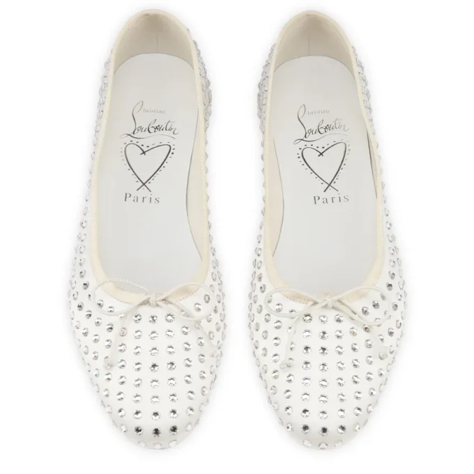 Sweetie Jane Strass Boum – Ballerinas – Crepe Satin – Version Ivory – Women Sweetie Jane Strass Boum – Ballerinas – Crepe Satin – Version Ivory – Women