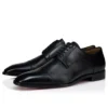 Top 5 – Derbies – Calf Leather – Black – Men