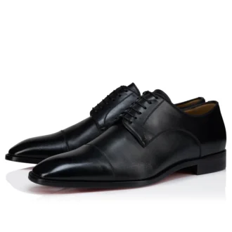 Top 5 – Derbies – Calf Leather – Black – Men