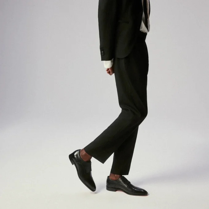 Top 5 – Derbies – Calf Leather – Black – Men