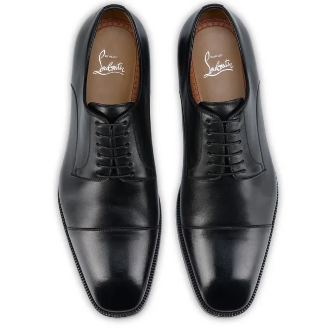Top 5 – Derbies – Calf Leather – Black – Men