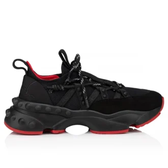 Trailnrun – Running Sneakers – Suede, Calf Leather and Fabric – Black – Women