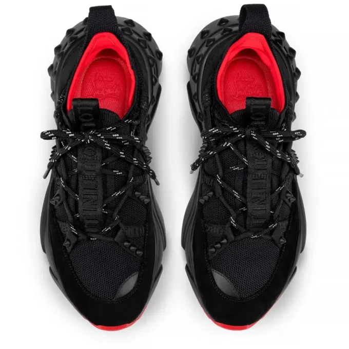 Trailnrun – Running Sneakers – Suede, Calf Leather and Fabric – Black – Women