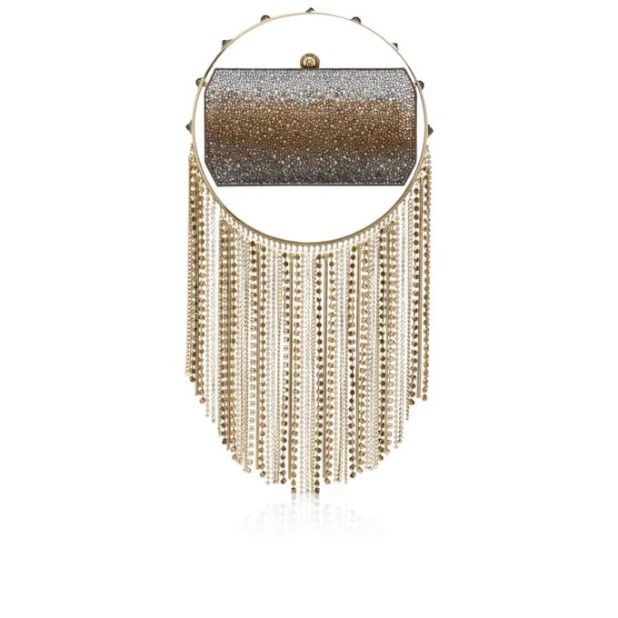 Trapeze – Clutch – Suede and Strass – Multicolor Trapeze – Clutch – Suede and Strass – Multicolor