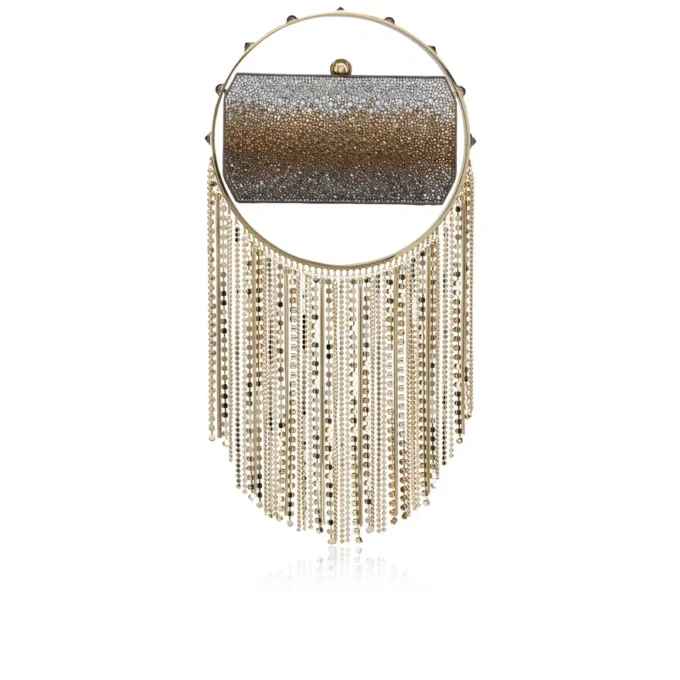 Trapeze – Clutch – Suede and Strass – Multicolor Trapeze – Clutch – Suede and Strass – Multicolor