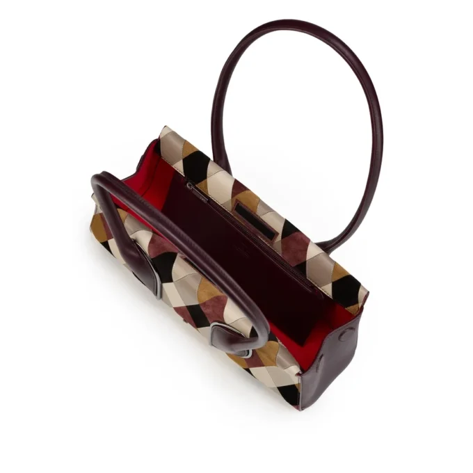 Venus – Shoulder Bag – Diamond-Shaped Calf Leather – Multicolor