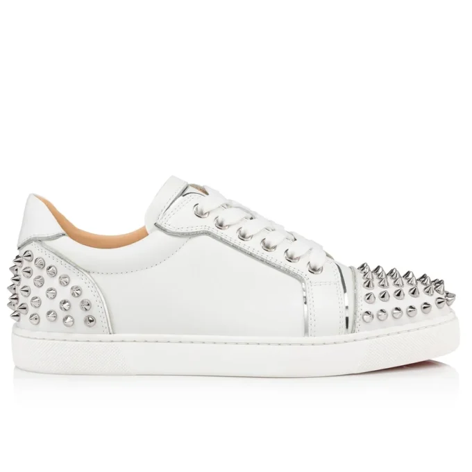 Vieira 2 – Sneakers – Calf Leather and Laminated Calf Leather – Bianco – Women