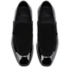 Yaki – Loafers – Patent Calf Leather and Veau Velours – Black – Men
